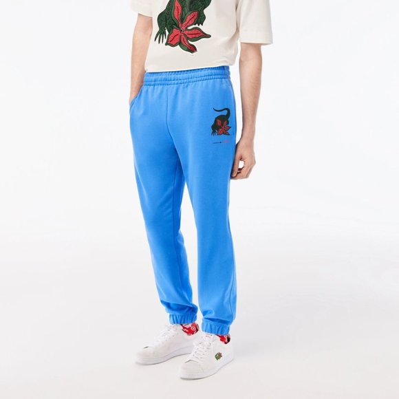 Stranger Things x Lacoste Sweatpants Men's Size 5 L Netflix Organic Cotton New - Picture 1 of 15